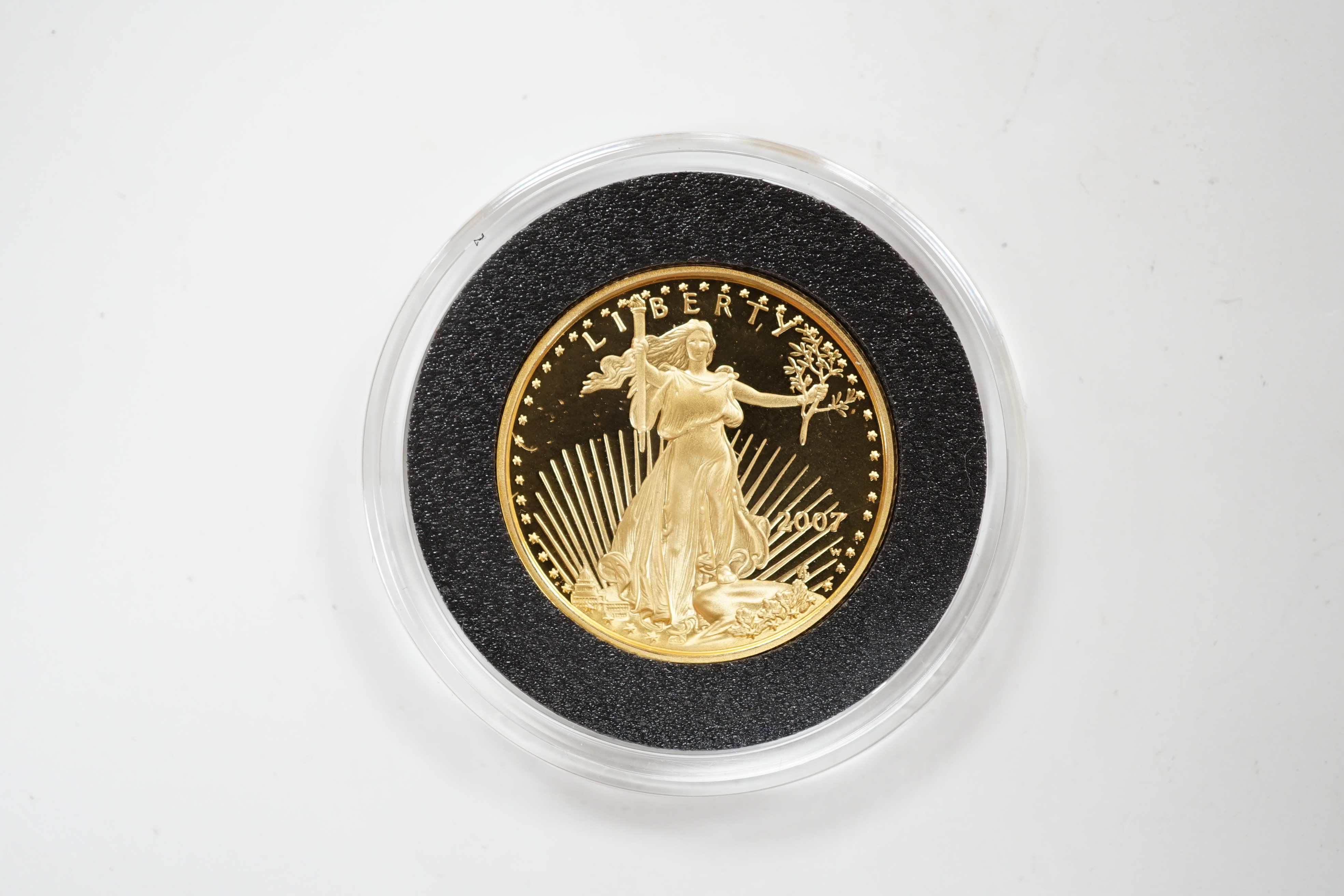 Gold coins, USA, 2007 proof gold $10